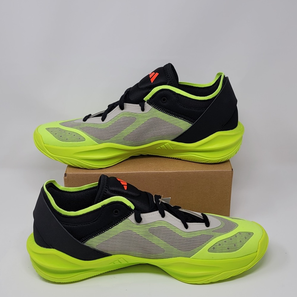 Adidas Adizero Select 2.0 IE7866 Men's Black Solar Yellow Basketball Shoes Sz 11 - Picture 3 of 6